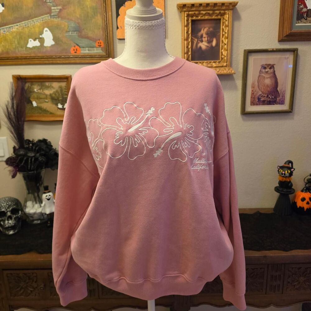 Hollister-co Women's Pink Sweatshirt
